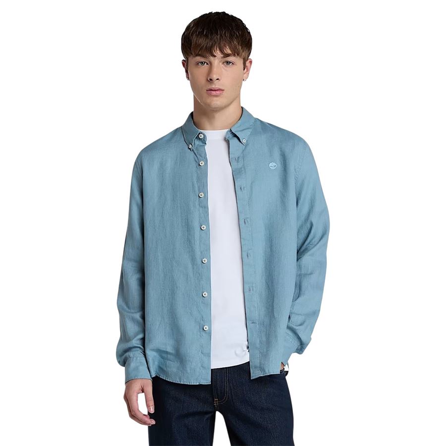 Mill Brook camicia in lino da uomo Timberland | TB0A2DC3758